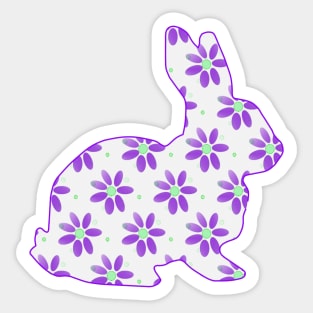 EASTER Bunny Rabbit  - Cute Easter Bunny Art Sticker